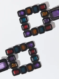 PARFOIS Lange Ohrringe>Multicolor-Geometrische Ohrringe Mehrfarbig
