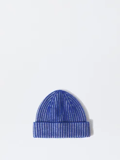 PARFOIS Kartenetuis>M&uuml;tze Aus 100% Kaschmir Blau
