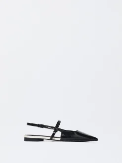 PARFOIS Raffinierter Modeschmuck|Set Ohrringen>Offene, Flache Schuhe Schwarz