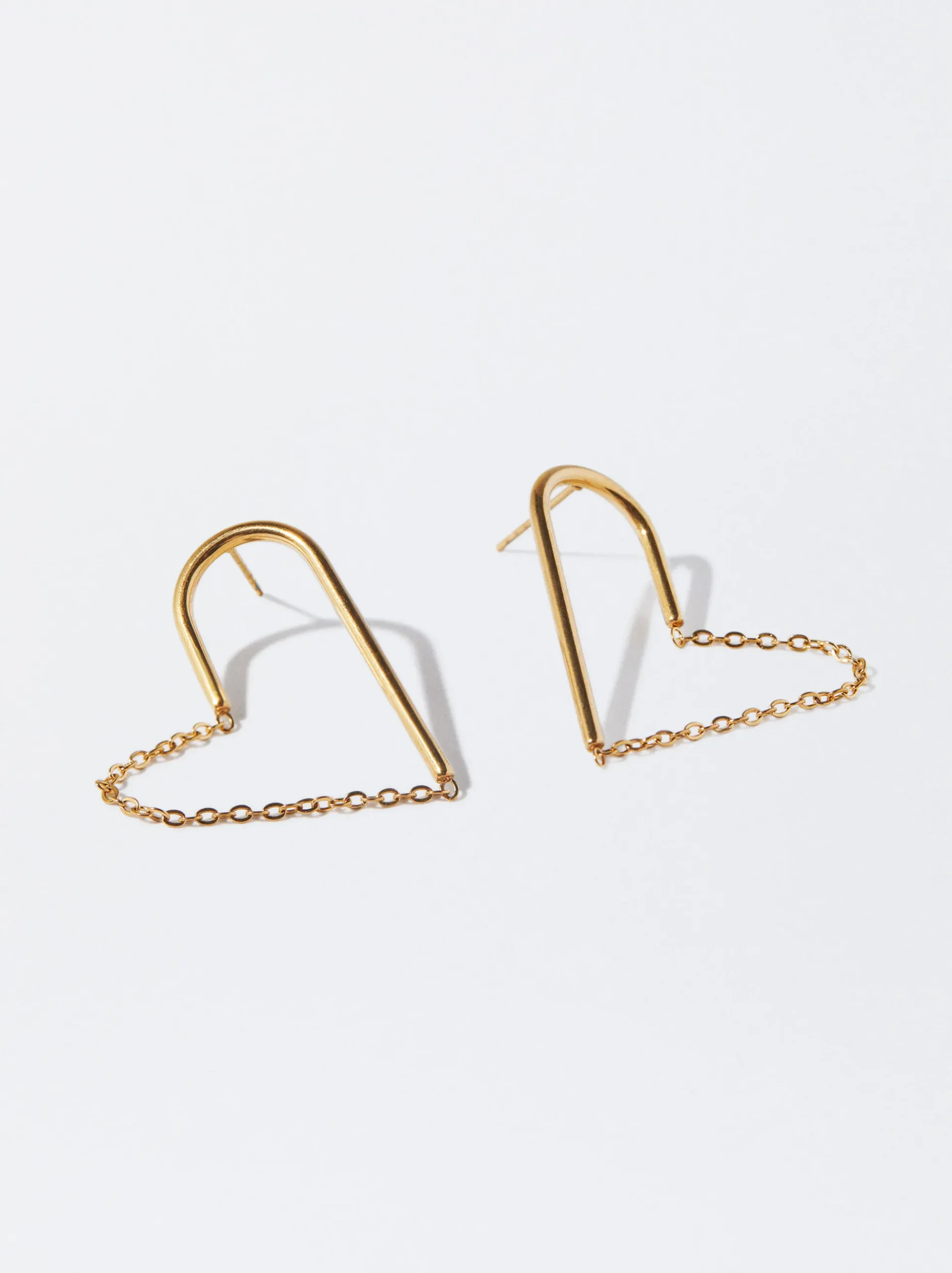 PARFOIS Halsketten|Kurze Halsketten>Ohrringe Aus em Stahl Golden