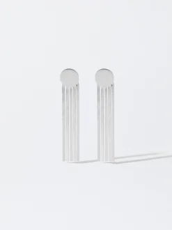 PARFOIS Basics|Kurze Ohrringe>Ohrringe Aus ne Stahl Silber