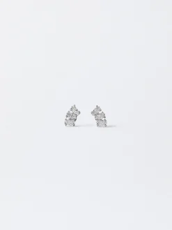 PARFOIS Halsketten|Kurze Halsketten>Ohrringe Aus Stahl Mit Zirkonia Silber