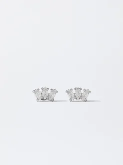 PARFOIS Halsketten|Kurze Halsketten>Ohrringe Aus Stahl Mit Zirkonia Silber
