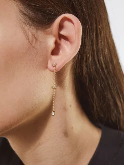 PARFOIS Halsketten|Kurze Halsketten>Ohrringe Aus Stahl Mit Zierkristallen Golden