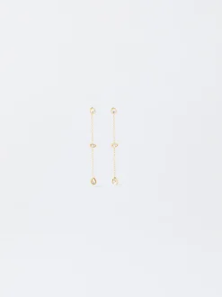 PARFOIS Halsketten|Kurze Halsketten>Ohrringe Aus Stahl Mit Zierkristallen Golden