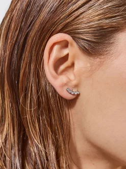 PARFOIS Halsketten|Kurze Halsketten>Ohrringe Aus Stahl Mit Zierkristallen Silber
