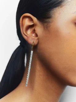 PARFOIS Basics|Kurze Ohrringe>Ohrringe Aus Stahl Mit Zirkonia Golden