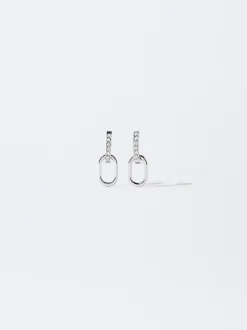 PARFOIS Basics|Set Ohrringen>Ohrringe Aus Stahl Mit Zierkristallen Silber