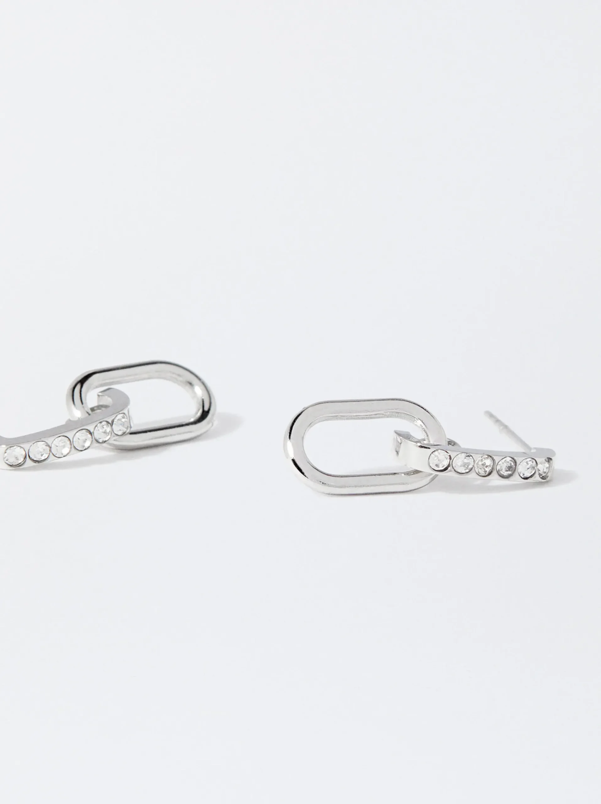 PARFOIS Basics|Set Ohrringen>Ohrringe Aus Stahl Mit Zierkristallen Silber