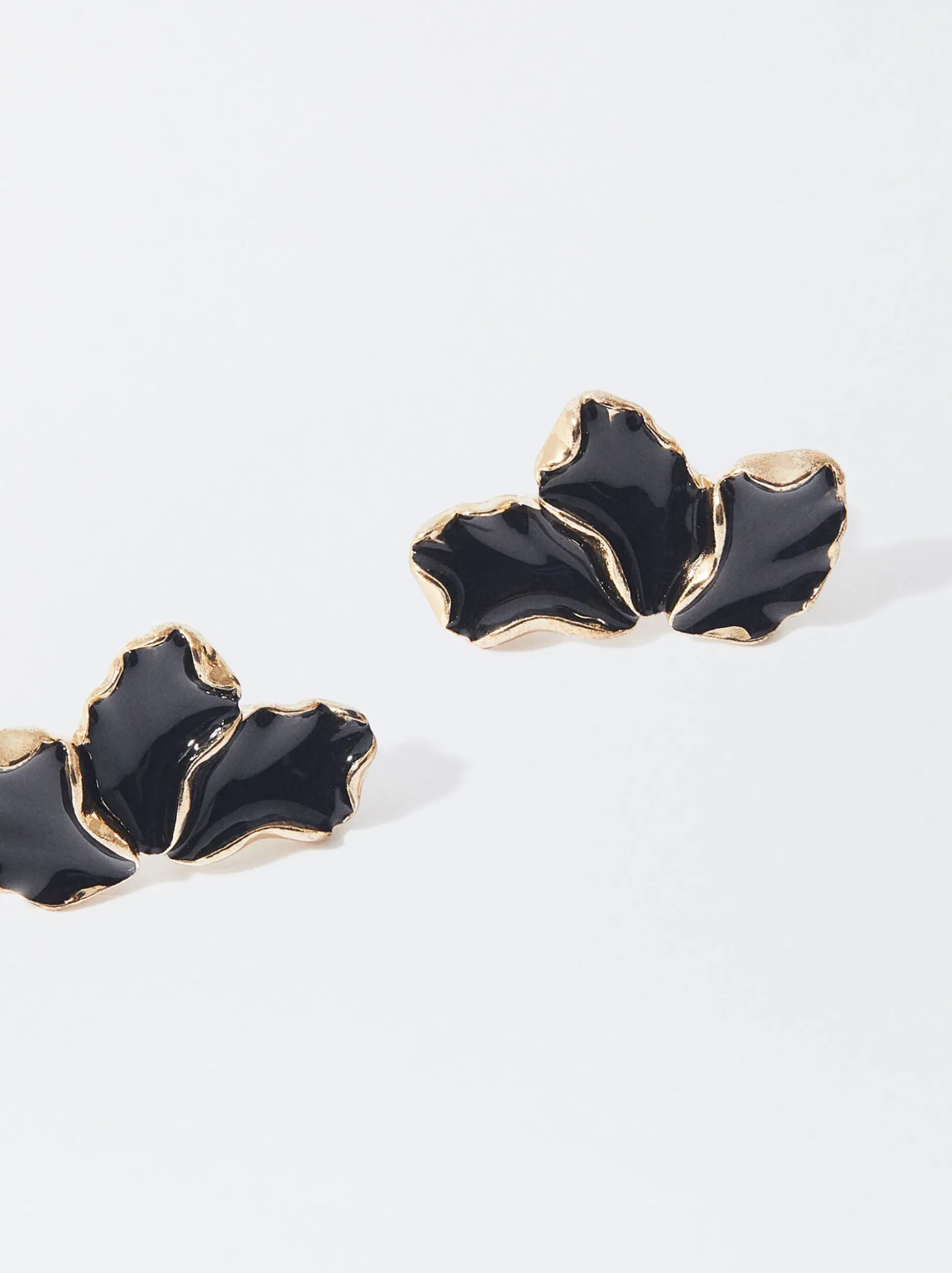 PARFOIS Hoop-Ohrringe>Ohrringe Mit Blume Schwarz