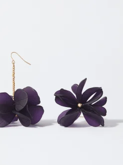 PARFOIS Lange Ohrringe|Trend Collection>Ohrringe Mit Blume Violett