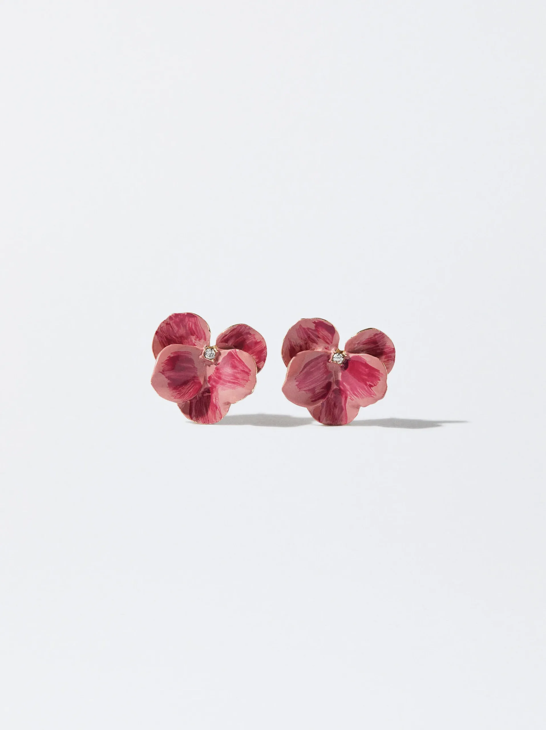 PARFOIS Ringe>Ohrringe Mit Blume Fuchsia