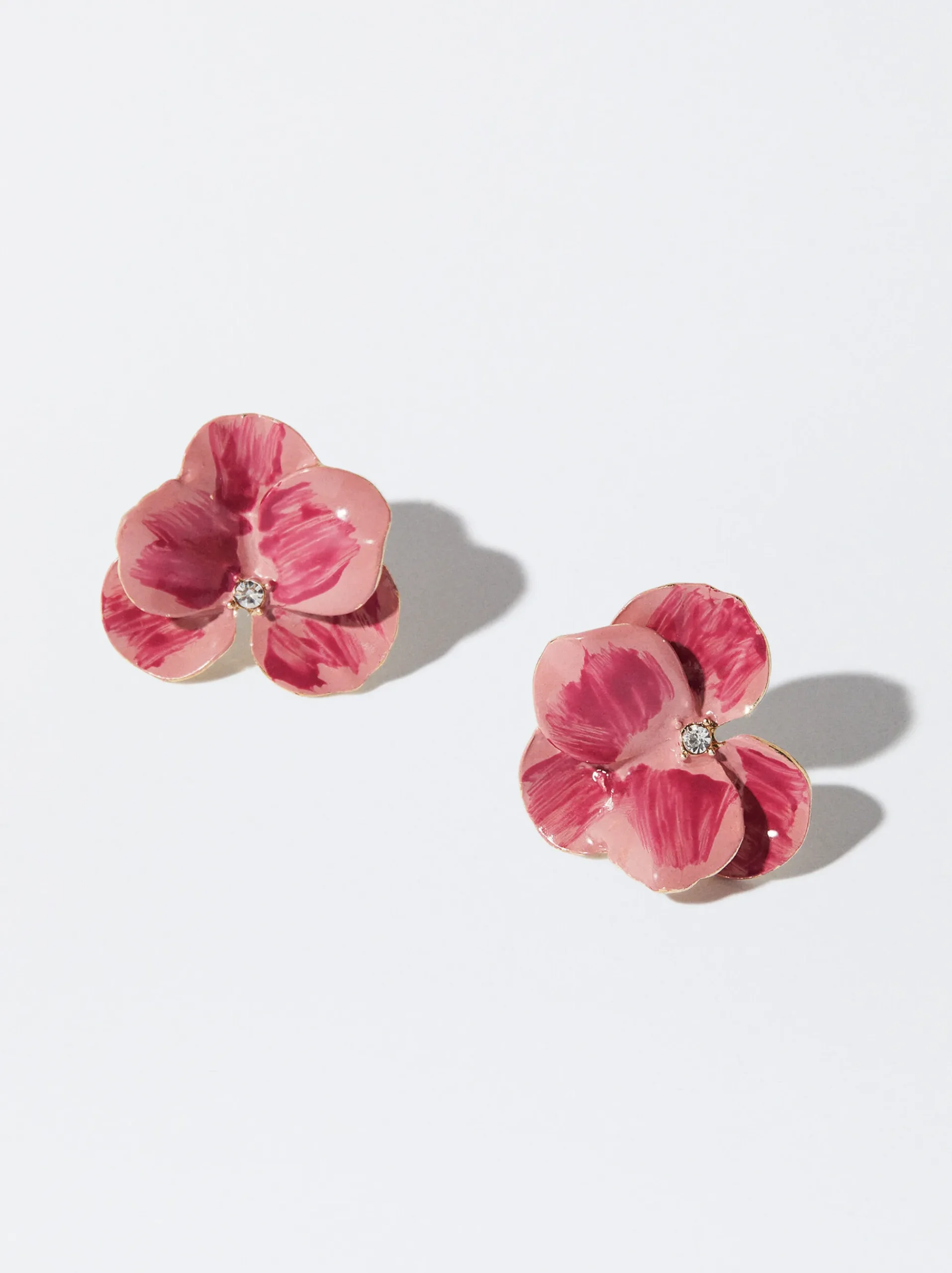 PARFOIS Ringe>Ohrringe Mit Blume Fuchsia