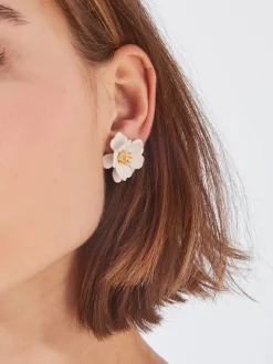 PARFOIS Set Ohrringen|Hoop-Ohrringe>Ohrringe Mit Blume Weib