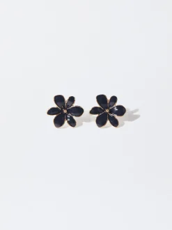 PARFOIS Broschen>Ohrringe Mit Blume Blau