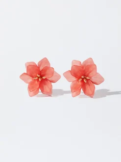 PARFOIS Lange Ohrringe|Trend Collection>Ohrringe Mit Blume Koralle