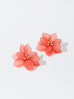 PARFOIS Lange Ohrringe|Trend Collection>Ohrringe Mit Blume Koralle