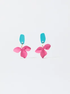 PARFOIS Lange Ohrringe|Trend Collection>Ohrringe Mit Blume Mehrfarbig