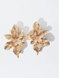 PARFOIS Lange Ohrringe|Trend Collection>Ohrringe Mit Blume Golden