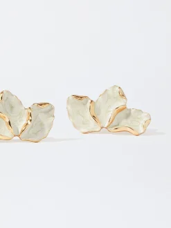 PARFOIS Kurze Halsketten>Ohrringe Mit Blume Golden