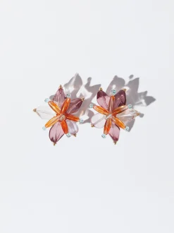 PARFOIS Lange Ohrringe|Trend Collection>Ohrringe Mit Blume Mehrfarbig