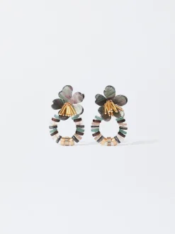 PARFOIS Ringe>Ohrringe Mit Blume Aus Harz Mehrfarbig