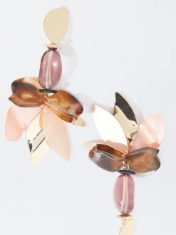 PARFOIS Ohrringe|Mittlere Ohrringe>Ohrringe Mit Blume Aus Harz Mehrfarbig