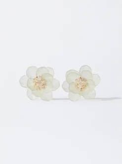 PARFOIS Lange Ohrringe|Trend Collection>Ohrringe Mit Blume Und Harz Weib
