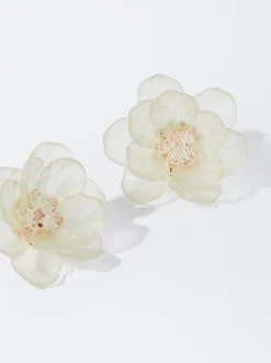 PARFOIS Lange Ohrringe|Trend Collection>Ohrringe Mit Blume Und Harz Weib