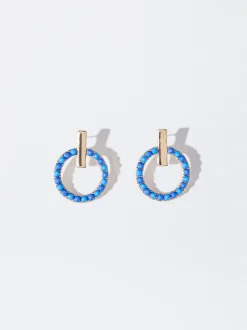 PARFOIS Ringe>Ohrringe Mit Glasperlen Marineblau