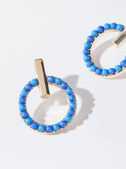 PARFOIS Ringe>Ohrringe Mit Glasperlen Marineblau