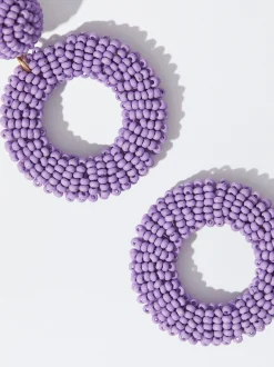 PARFOIS Armbänder>Ohrringe Mit Glasperlen Lila