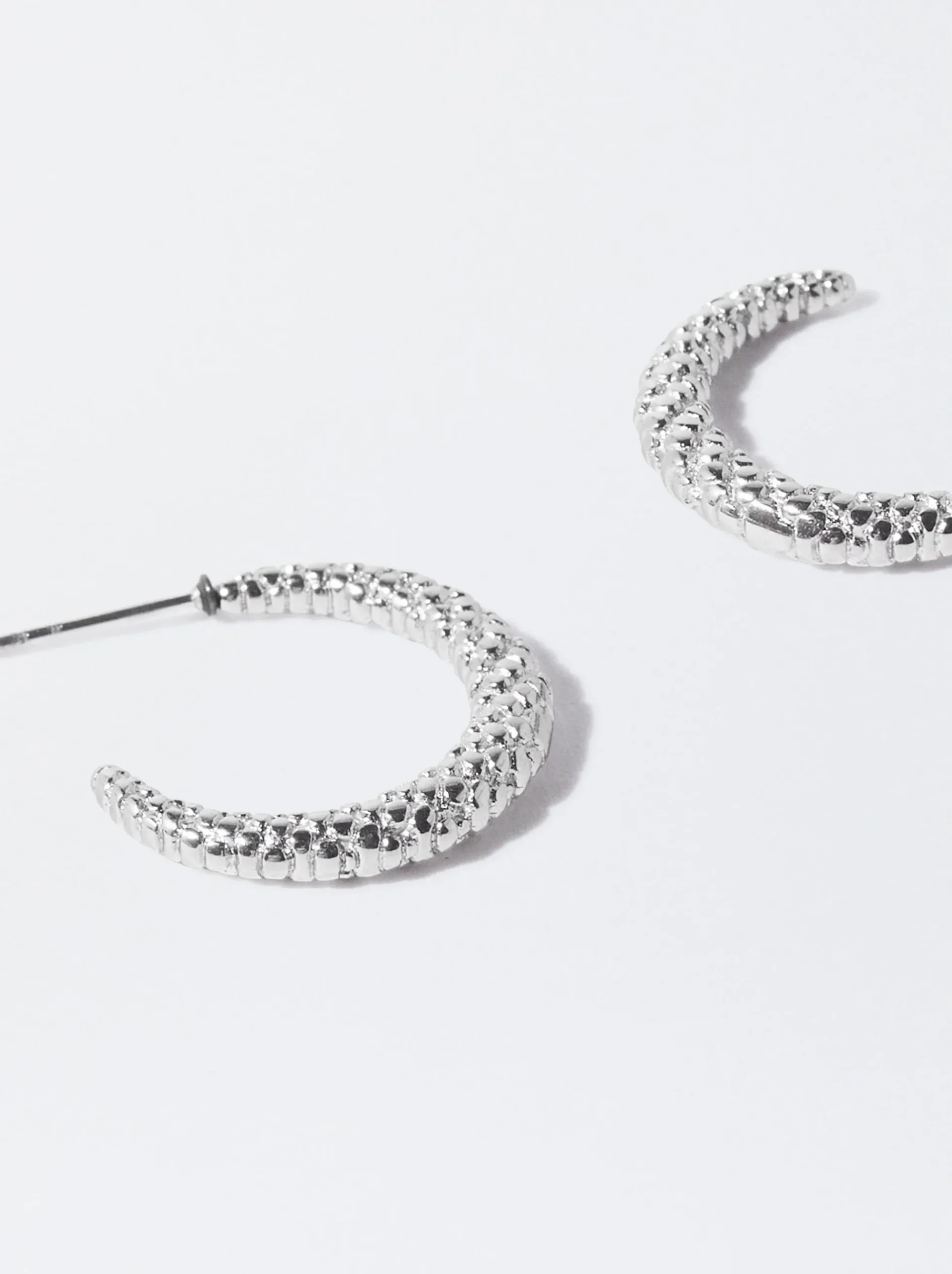PARFOIS Premium|Kurze Halsketten>Ohrringe Mit Goldprägung Silber