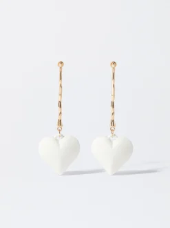 PARFOIS Lange Ohrringe>Ohrringe Mit Herz Beige