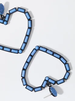 PARFOIS Lange Ohrringe>Ohrringe Mit Herz Blau