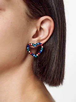 PARFOIS Ringe>Ohrringe Mit Herz Mehrfarbig