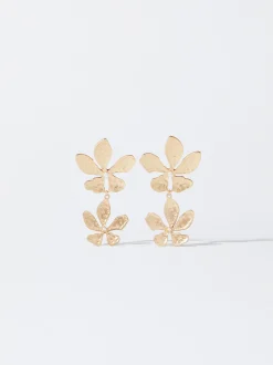 PARFOIS Raffinierter Modeschmuck|Kurze Ohrringe>Ohrringe Mit Kunstperle Und Blume Weib