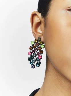 PARFOIS Ringe>Ohrringe Mit Mehrfarbigen Kristallen
