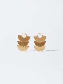 PARFOIS Flache Schuhe>Ohrringe Mit Muschel Golden