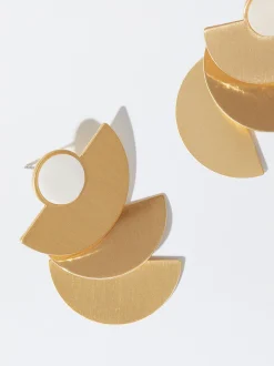 PARFOIS Flache Schuhe>Ohrringe Mit Muschel Golden