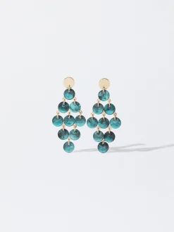 PARFOIS Lange Ohrringe|Trend Collection>Ohrringe Mit Muschel Blau