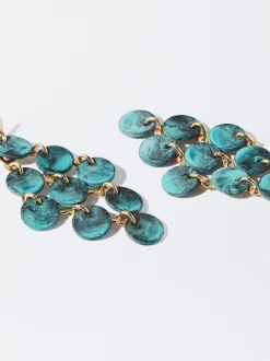 PARFOIS Lange Ohrringe|Trend Collection>Ohrringe Mit Muschel Blau