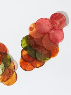 PARFOIS Lange Ohrringe|Premium>Ohrringe Mit Muschel Mehrfarbig