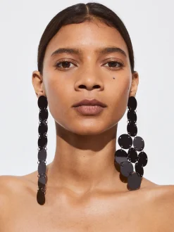 PARFOIS Lange Ohrringe|Trend Collection>Ohrringe Mit Pailletten Schwarz