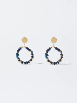 PARFOIS Ringe>Ohrringe Mit Stein Blau
