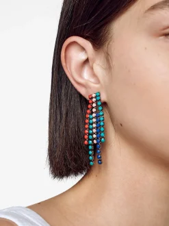 PARFOIS Lange Ohrringe|Trend Collection>Ohrringe Mit Zierkristallen Mehrfarbig