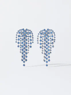 PARFOIS Ringe>Ohrringe Mit Zierkristallen Blau