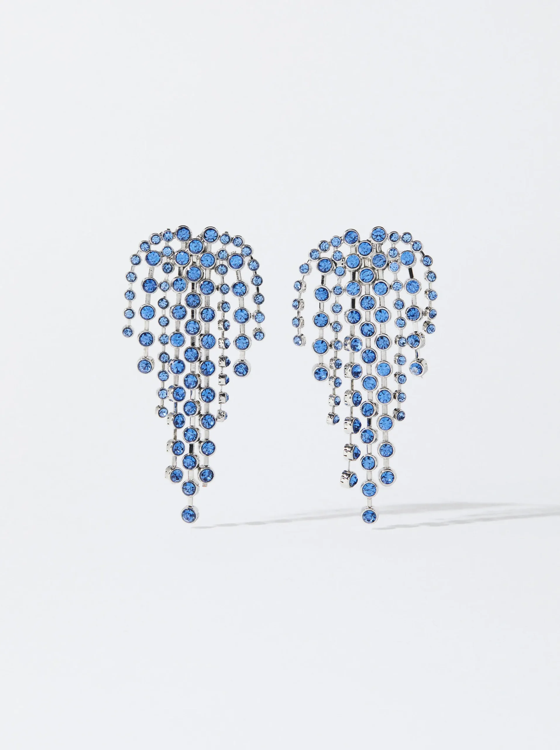 PARFOIS Ringe>Ohrringe Mit Zierkristallen Blau