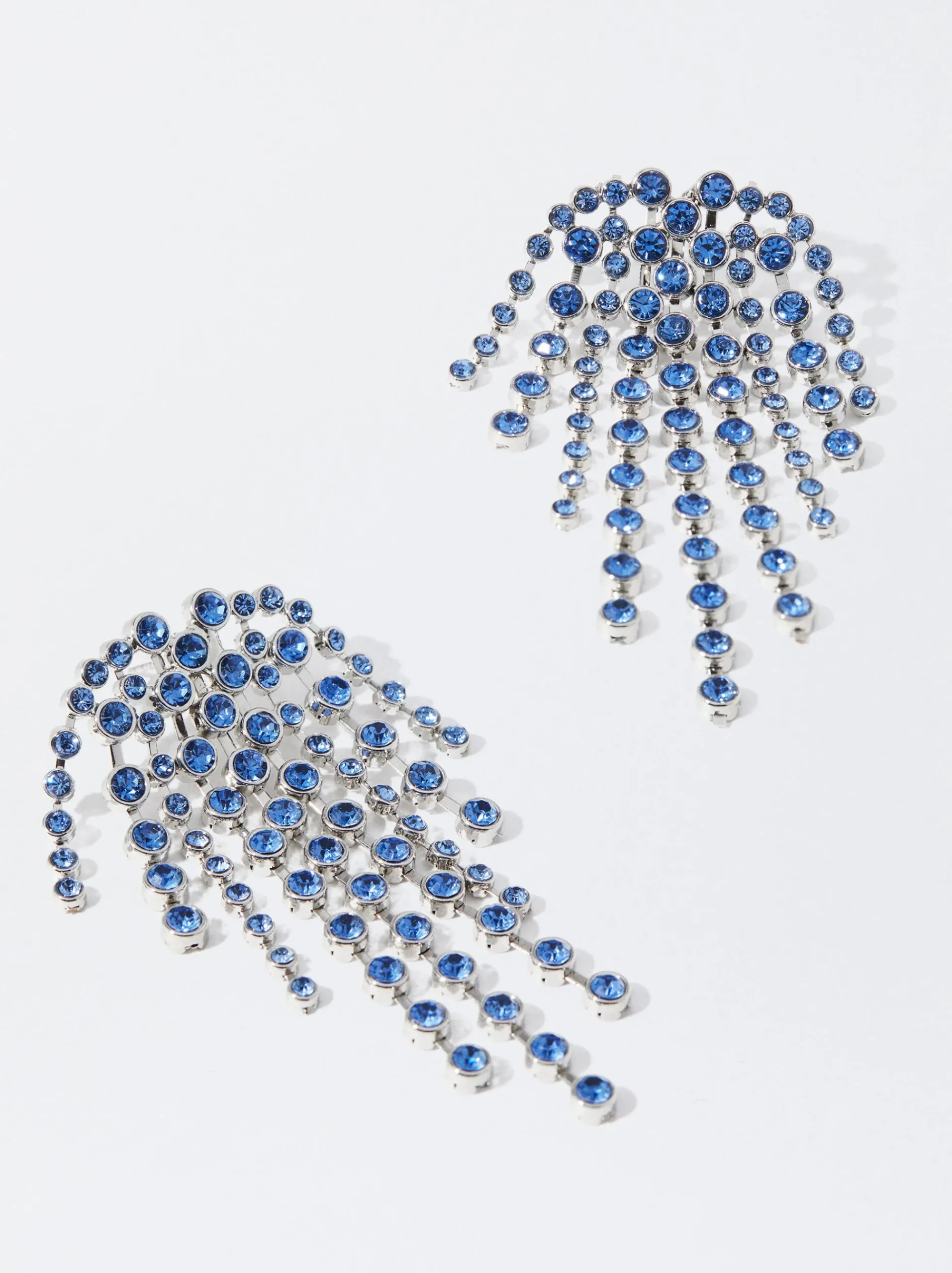 PARFOIS Ringe>Ohrringe Mit Zierkristallen Blau