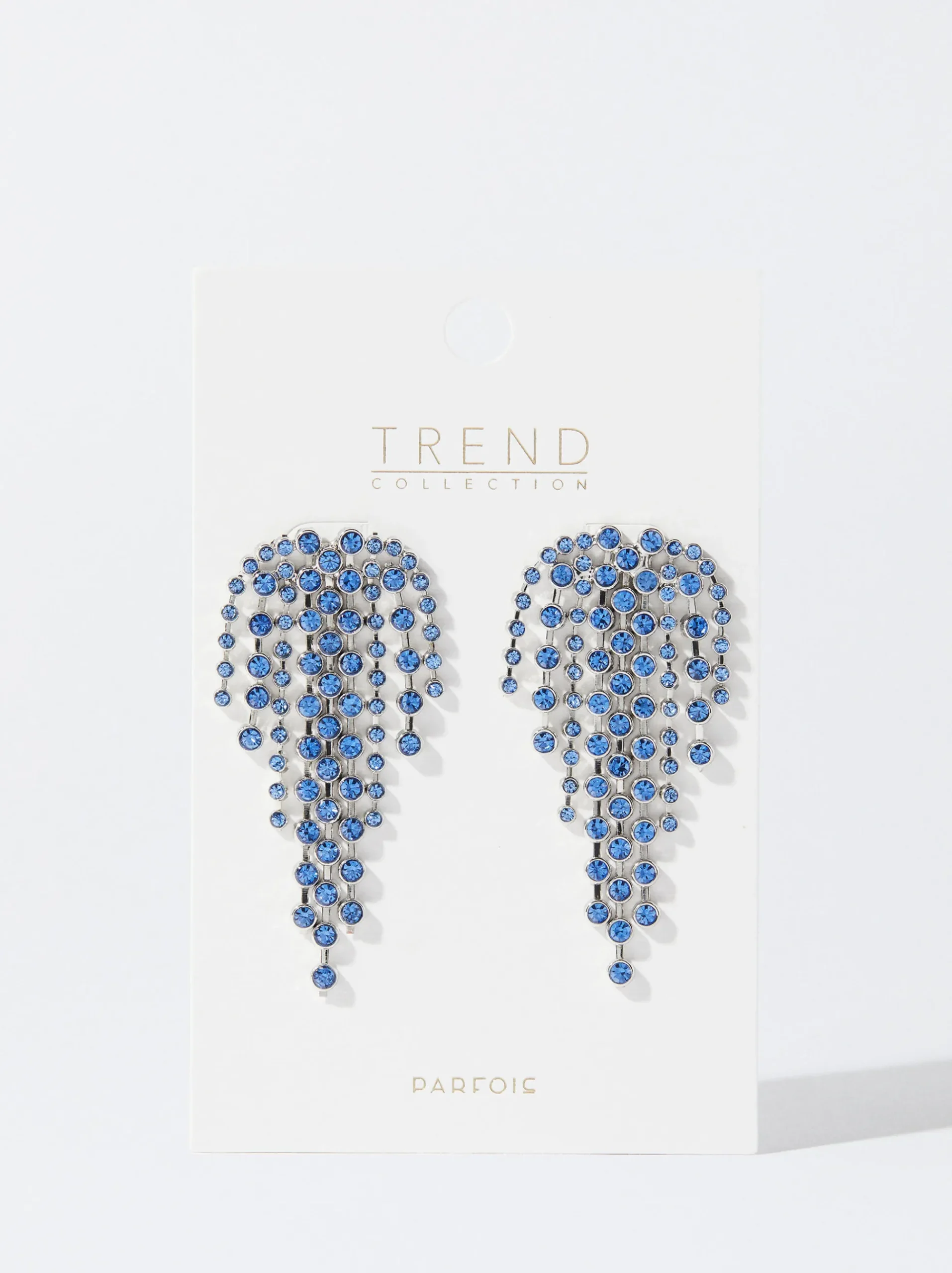 PARFOIS Ringe>Ohrringe Mit Zierkristallen Blau